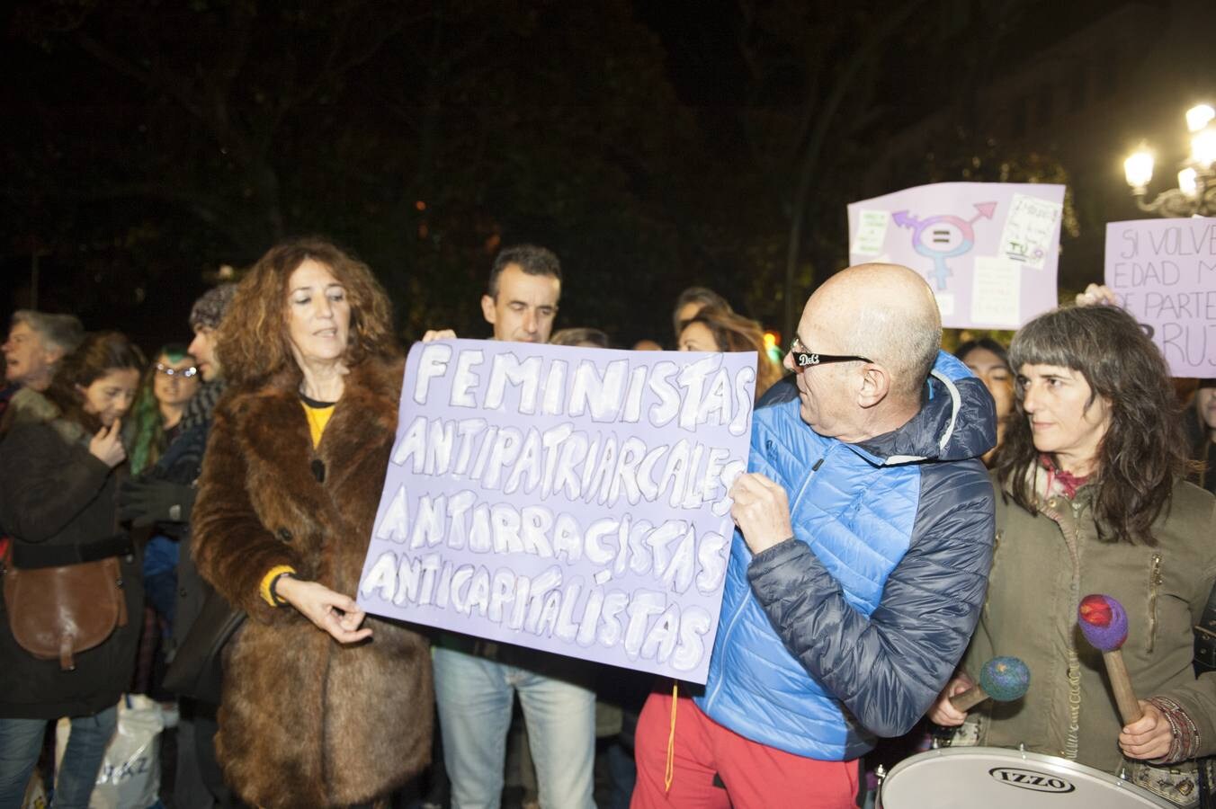 Fotos: Las feministas llaman en Santander a no dar un paso atrás en los derechos de las mujeres