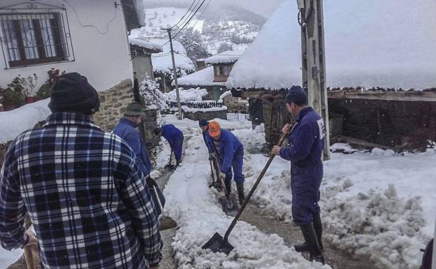 Una de las últimas nevadas en Vega de Liébana. 