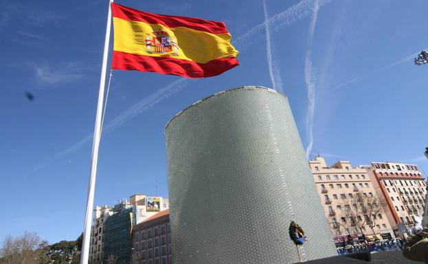 Monumento a las víctimas del 11-M, en Madrid.