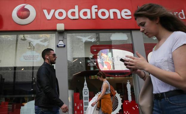 Una tienda de Vodafone.