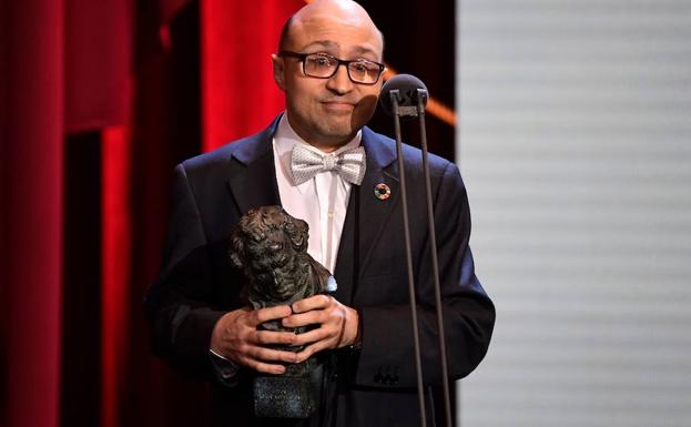 Jesús Vidal, tras recibir el Goya a mejor actor revelación.