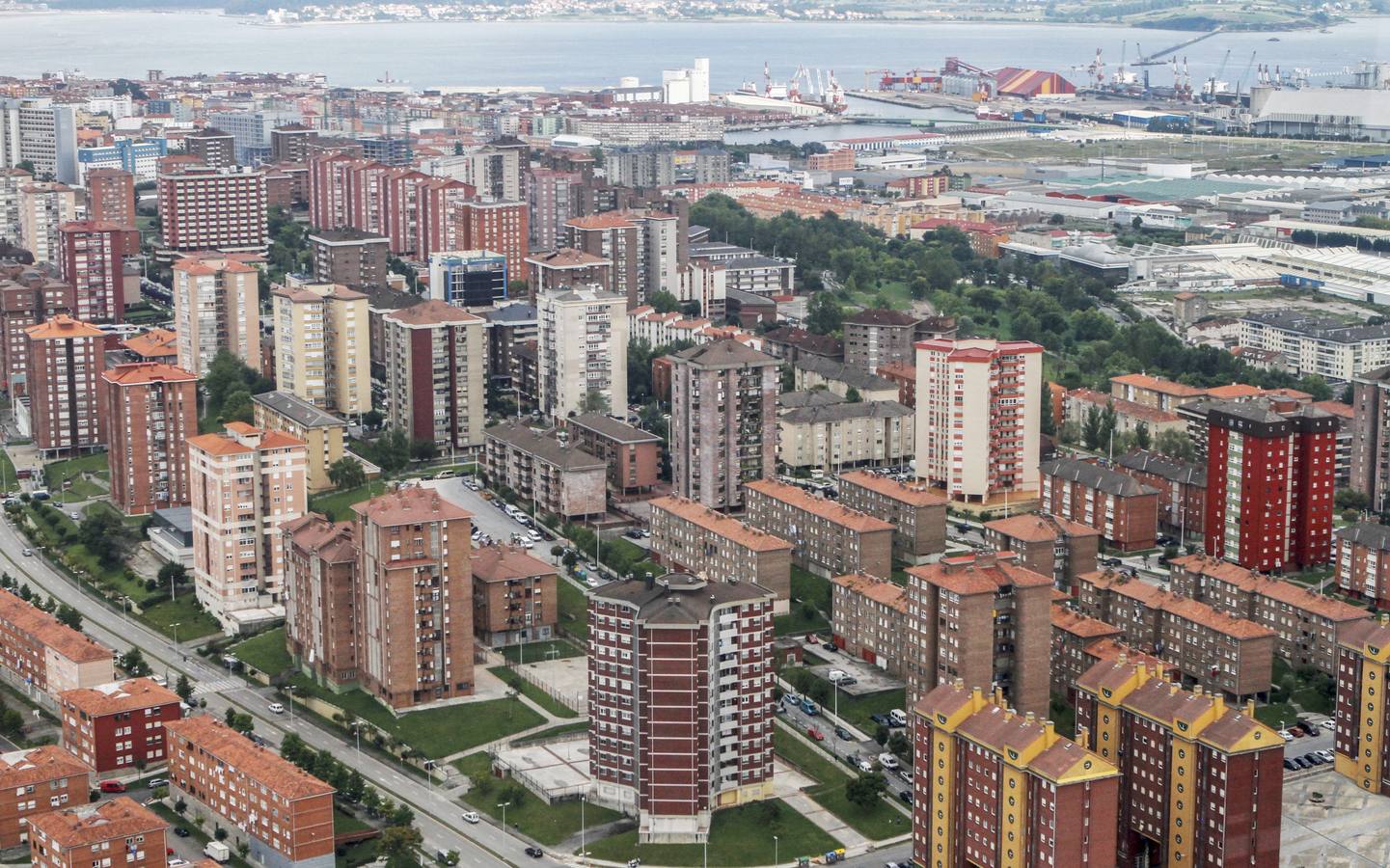 Vista aerea de la capital cántabra 