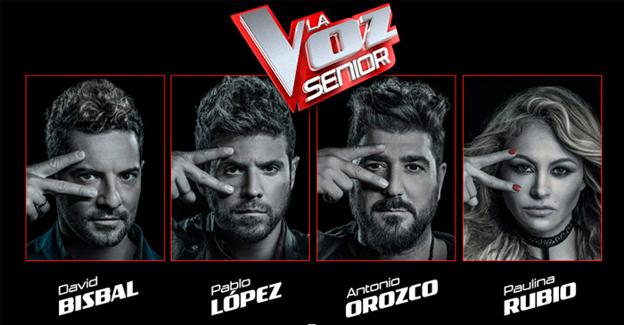 Los 'coaches' de la versión senior de 'La Voz'.