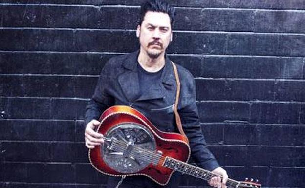 El texano Jesse Dayton, este miércoles en Santander