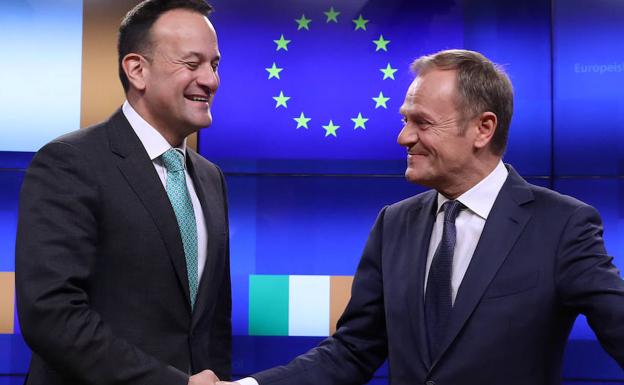 Donald Tusk y Leo Varadkar. 