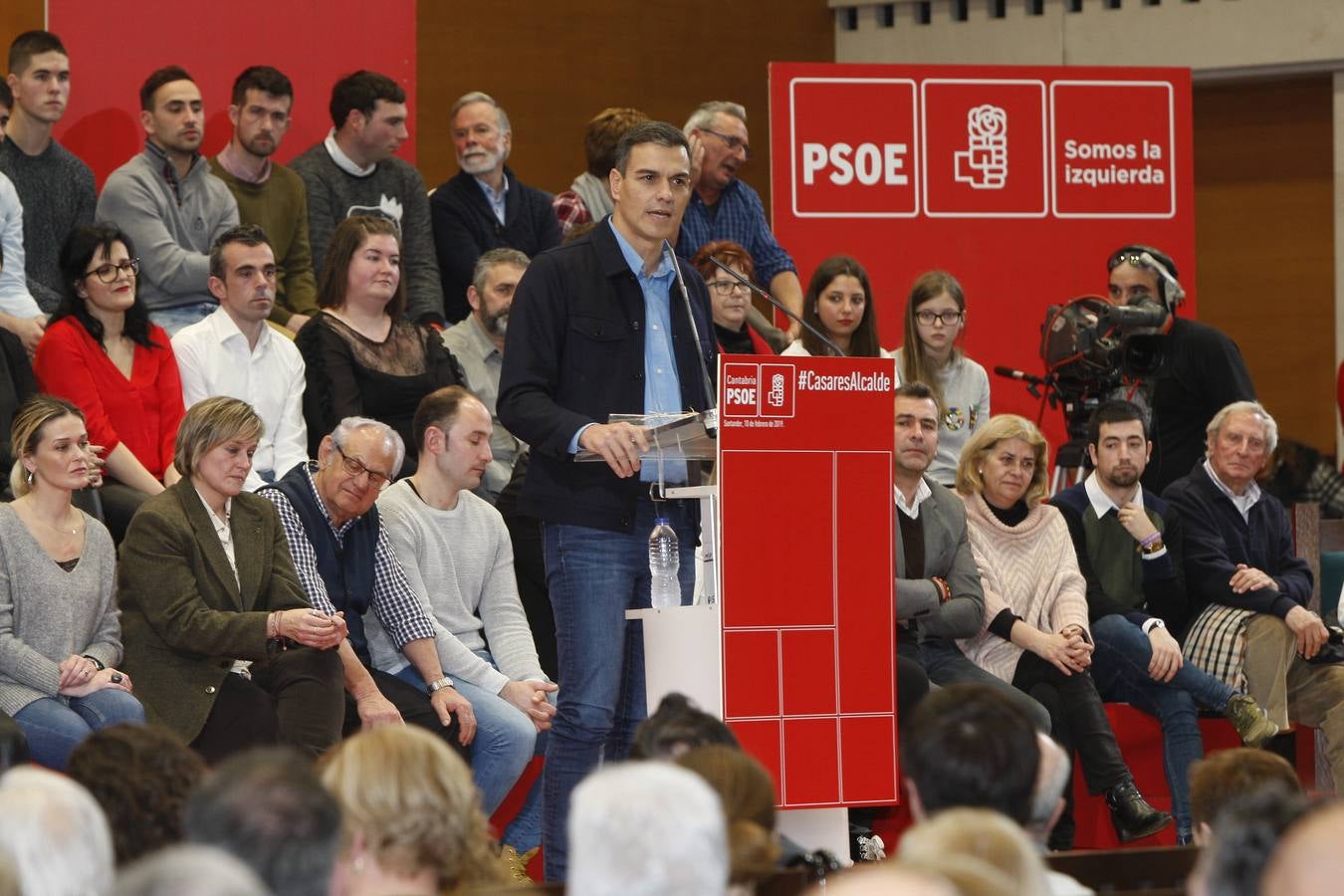 Fotos: Pedro Sánchez presenta a casares como candidato a la alcaldía de Santander