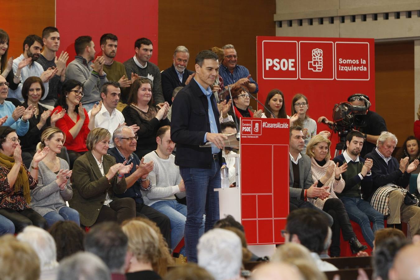 Fotos: Pedro Sánchez presenta a casares como candidato a la alcaldía de Santander