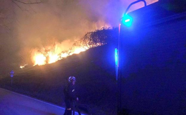 Incendio en Labarces 