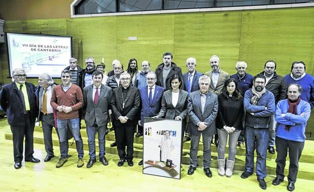 Homenaje a Julio Maruri en el Día de las Letras celebrado el año pasado en el Paraninfo de la UC. 