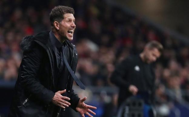 Diego Pablo Simeone, durante el Atlético-Juventus.