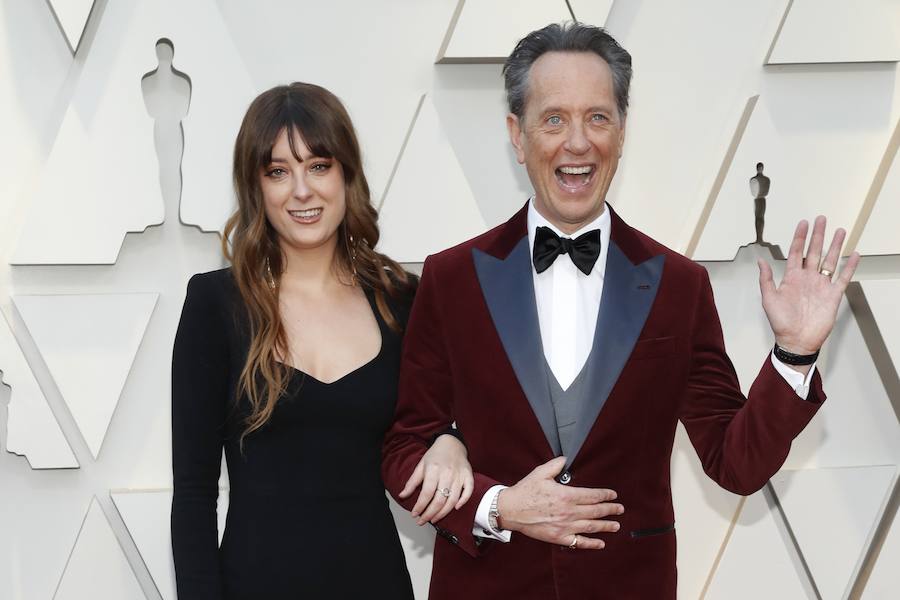 Richard E. Grant, junto a su hija Olivia.