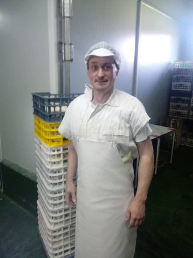 Casimiro Cobo, de la quesería La Estela del Valle de Ruesga,