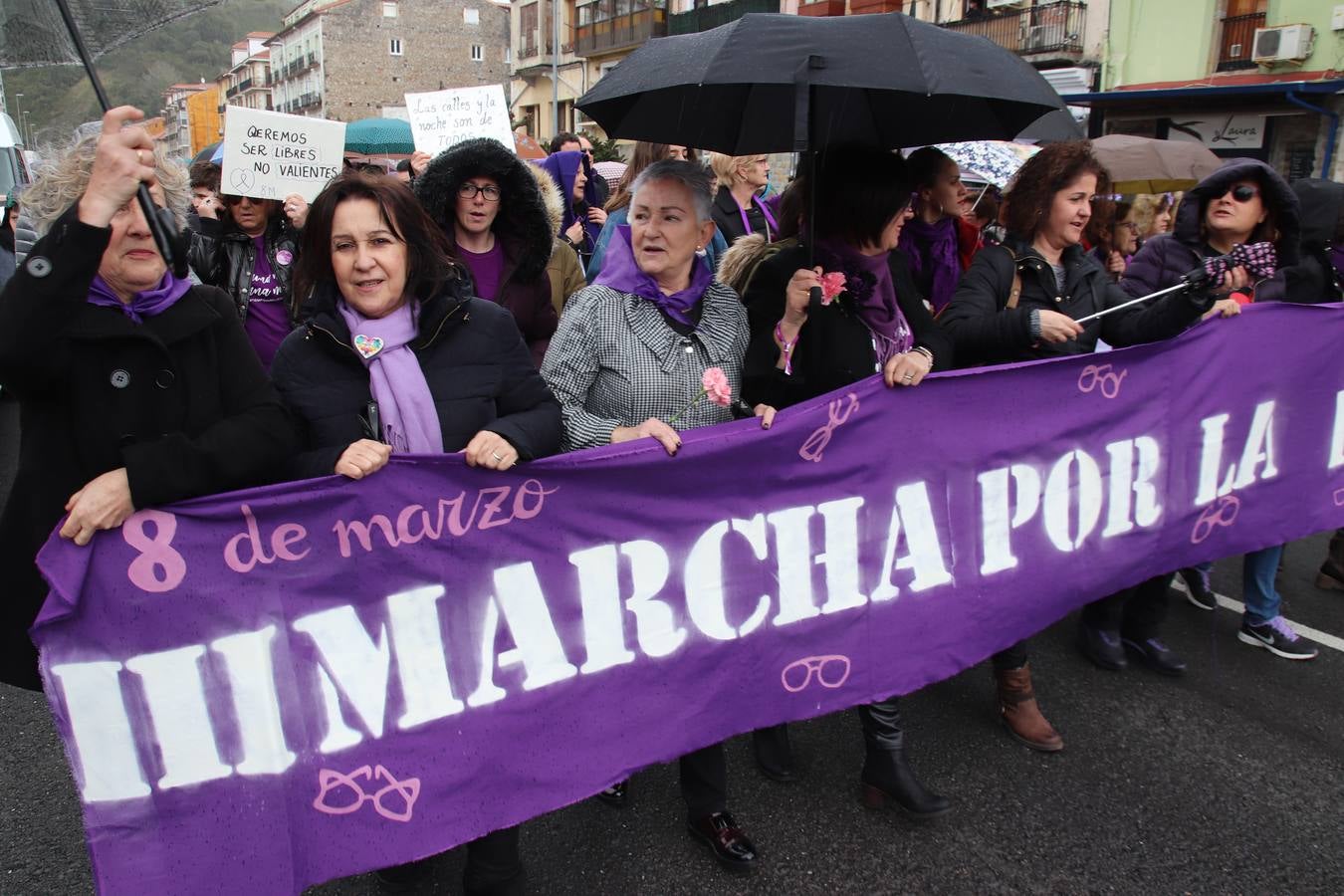 Manifestación celebrada este viernes en Castro Urdiales