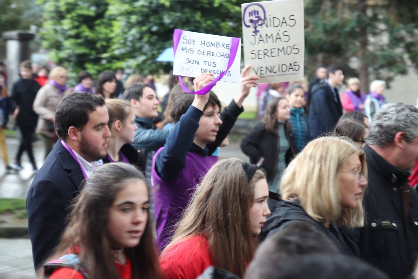 Manifestación celebrada este viernes en Castro Urdiales