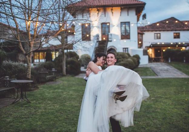 Amaia y Pepe se casaron el 9 de febrero en el Cenador de Amós.