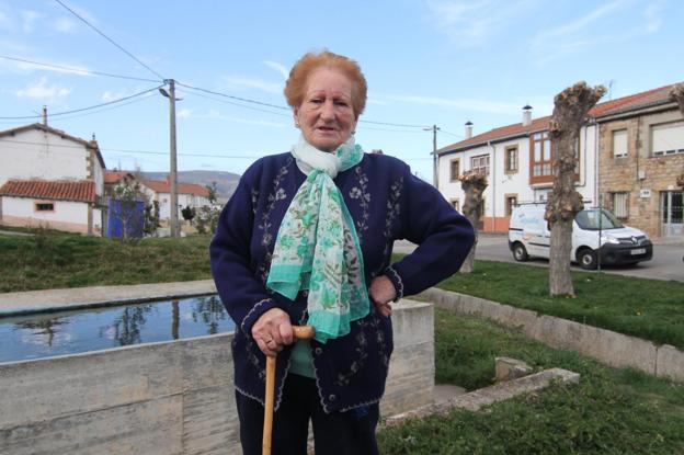 Evangelina Fernández, en Bolmir, su pueblo. 