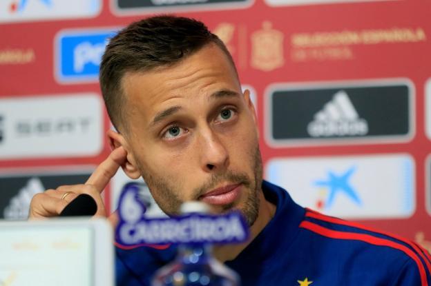 Sergio Canales, ayer durante la rueda de prensa en la Ciudad Deportiva de Las Rozas.