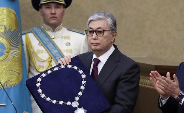 Kassym-Jomart Tokayev, presidente interino de Kazajstán. 