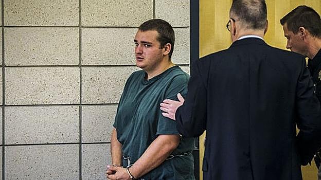 El acusado, durante una de sus declaraciones ante la jueza. 