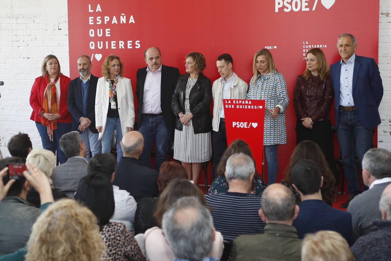 El PSOE cántabro ha rpesentado oficialmente a sus candidatos para las elecciones del 28 de abril.