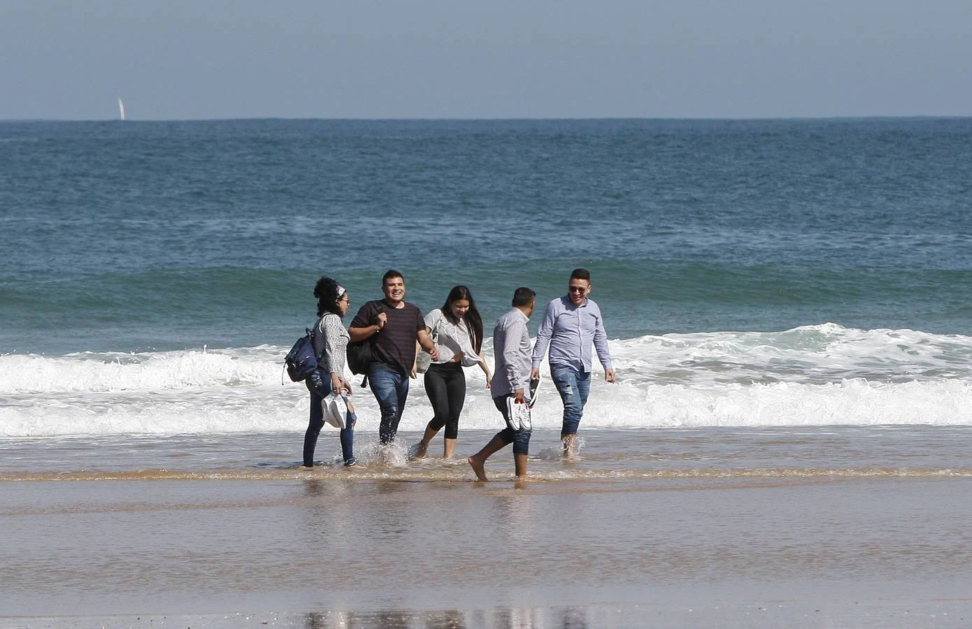 Fotos: Tiempo de playa en el primer domingo de la primavera