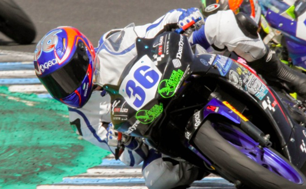 Marcos Garrido Beltrán, durante una carrera.