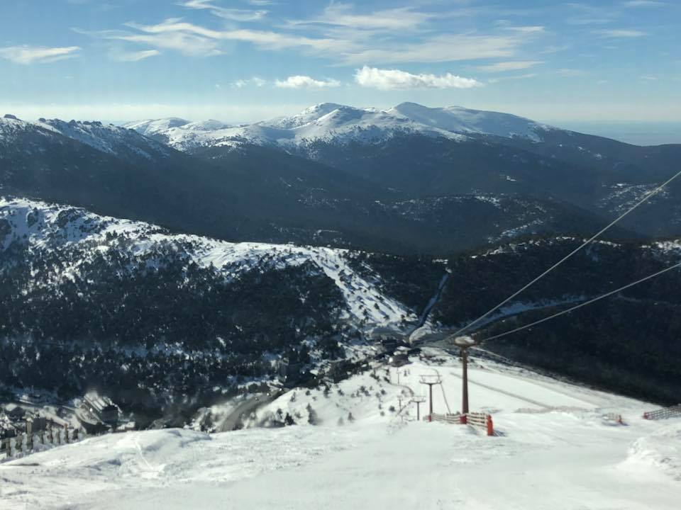 Las pistas de Navacerrada, hace un año, presentaban esta bonita imagen