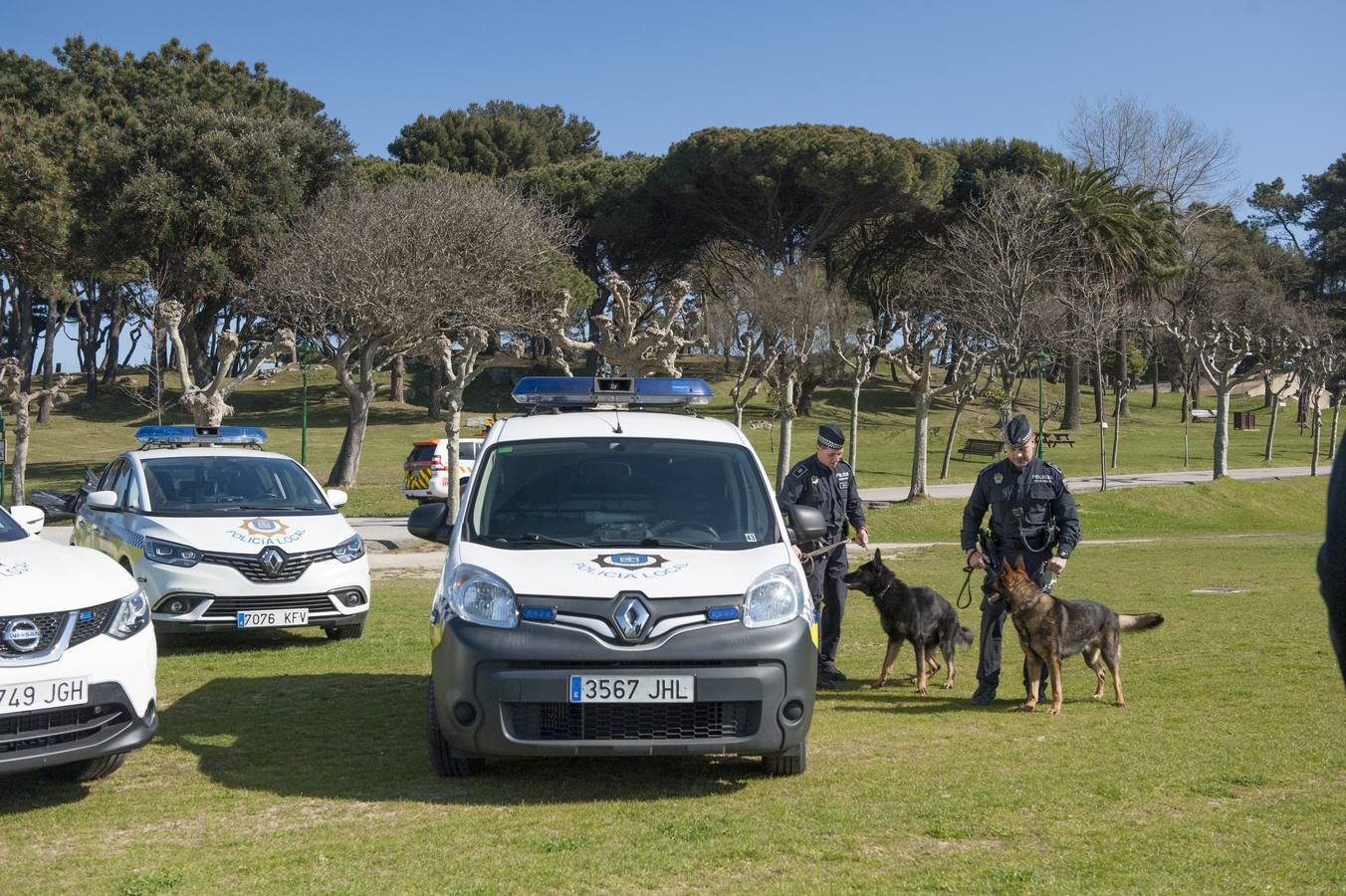 Presentación de la unidad canina de la Policía Local de Santander