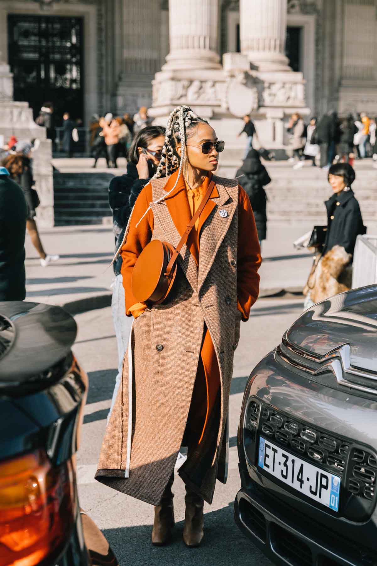 Look en la semana de la moda de París.