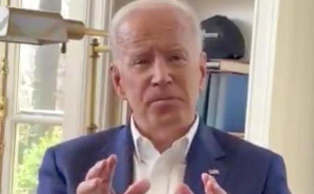 Biden se explica en el vídeo difundido en las redes sociales.