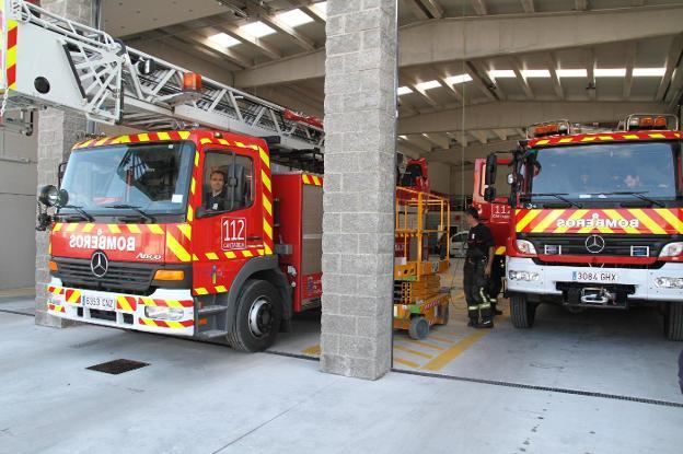 Parte de las nuevas instalaciones del parque de emergencias de Campoo.