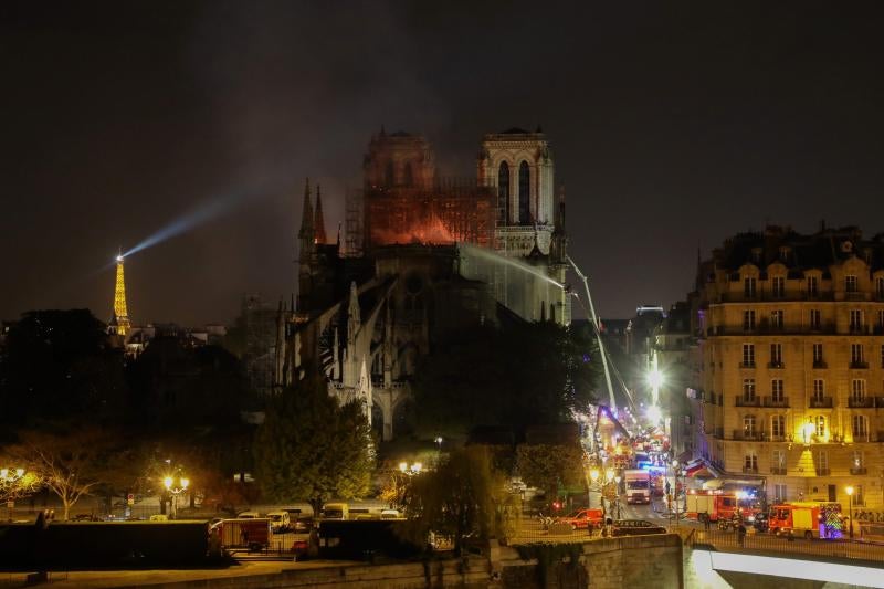 Fotos: El incendio de la catedral de Notre Dame, en imágenes