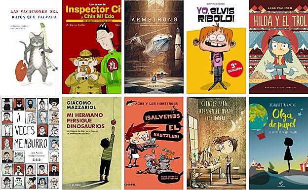 Varias portadas de libros recomendados. 