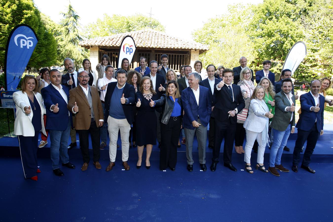 Los populares cántabros han presentado a sus candidatos en la Casa de Juntas de Puente San Miguel, en Reocín.