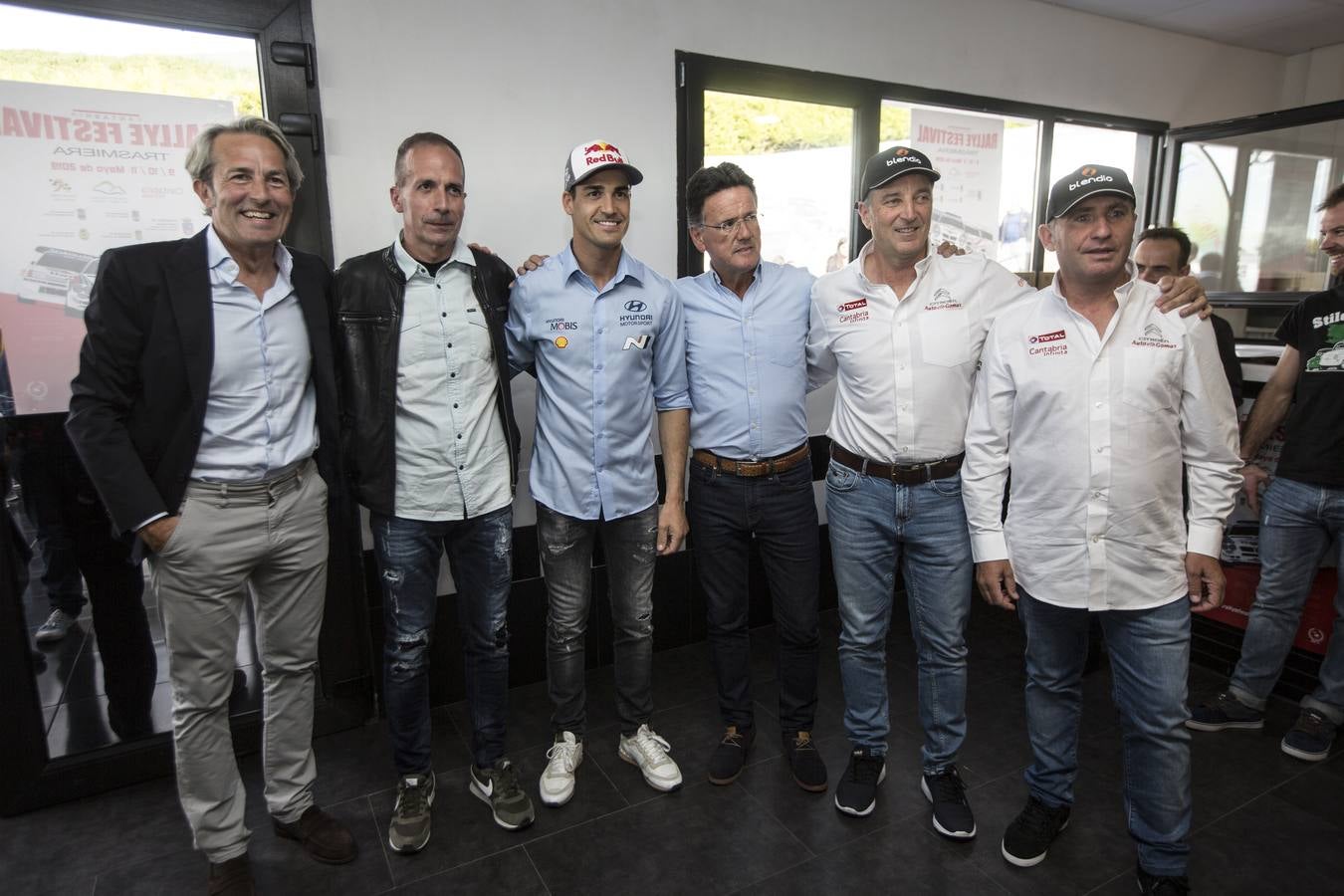 Daniel Alonso, Carlos del Barrio, Dani Sordo, Daniel Sordo Cayuso y Chus Puras.