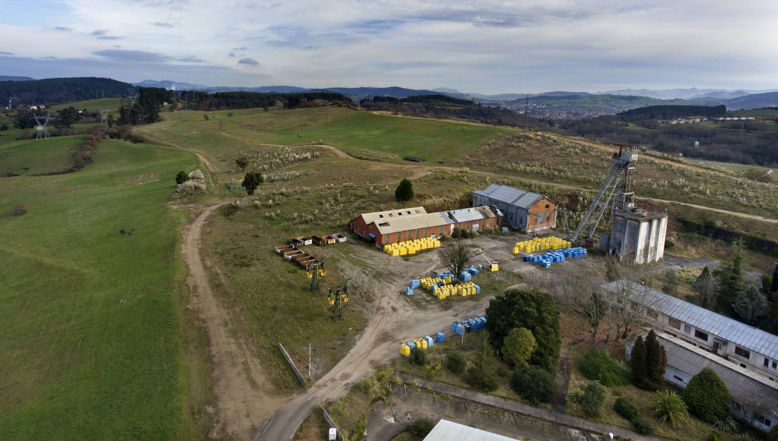 Zona de la mina de zinc de Reocín.