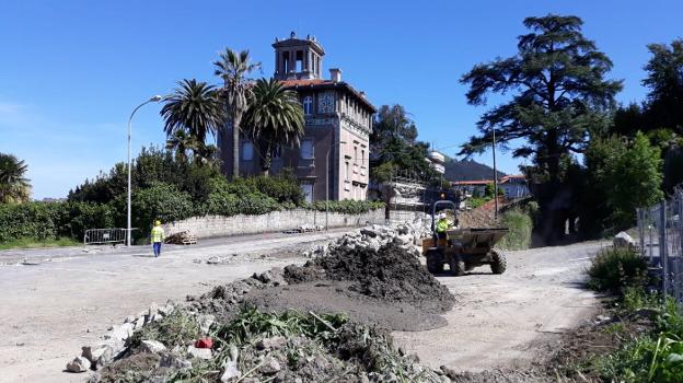 Los operarios de la empresa adjudicataria reiniciaron ayer los trabajos.