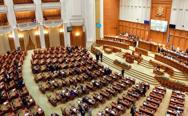 La sala interior del Parlamento. 