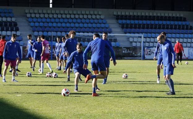 Imagen de uno de los últimos entrenamientos de la Gimnástica.