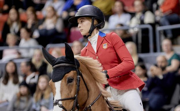 Eve Jobs, durante la Longines FEI Jumping World Cup celebrada en Gotemburgo.