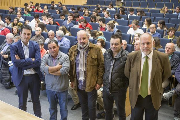 Eduardo Sanfilippo, Miguel Fernández, Miguel Ángel González, Nacho Basurto y José Luis Pérez. 