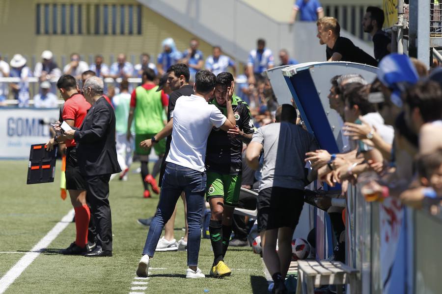 Un gol de Buñuel de penalti permitió al Racing subir de categoría tras el empate a cero de la ida