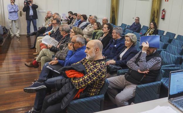 Los acusados, durante el juicio.