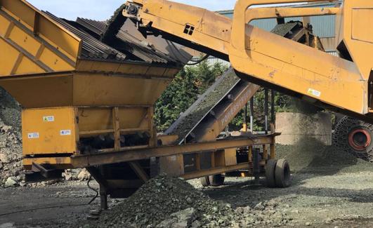 Conversión de inertes en la propia fábrica de Boo. 