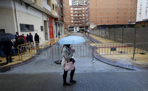 La próxima semana se abrirá al tráfico la calle Amador Ríos, uno de los últimos tapones de Torrelavega