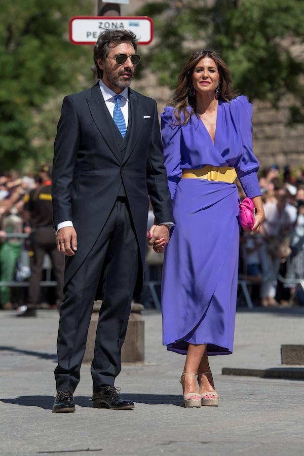La presentadora Nuria Roca y su marido.