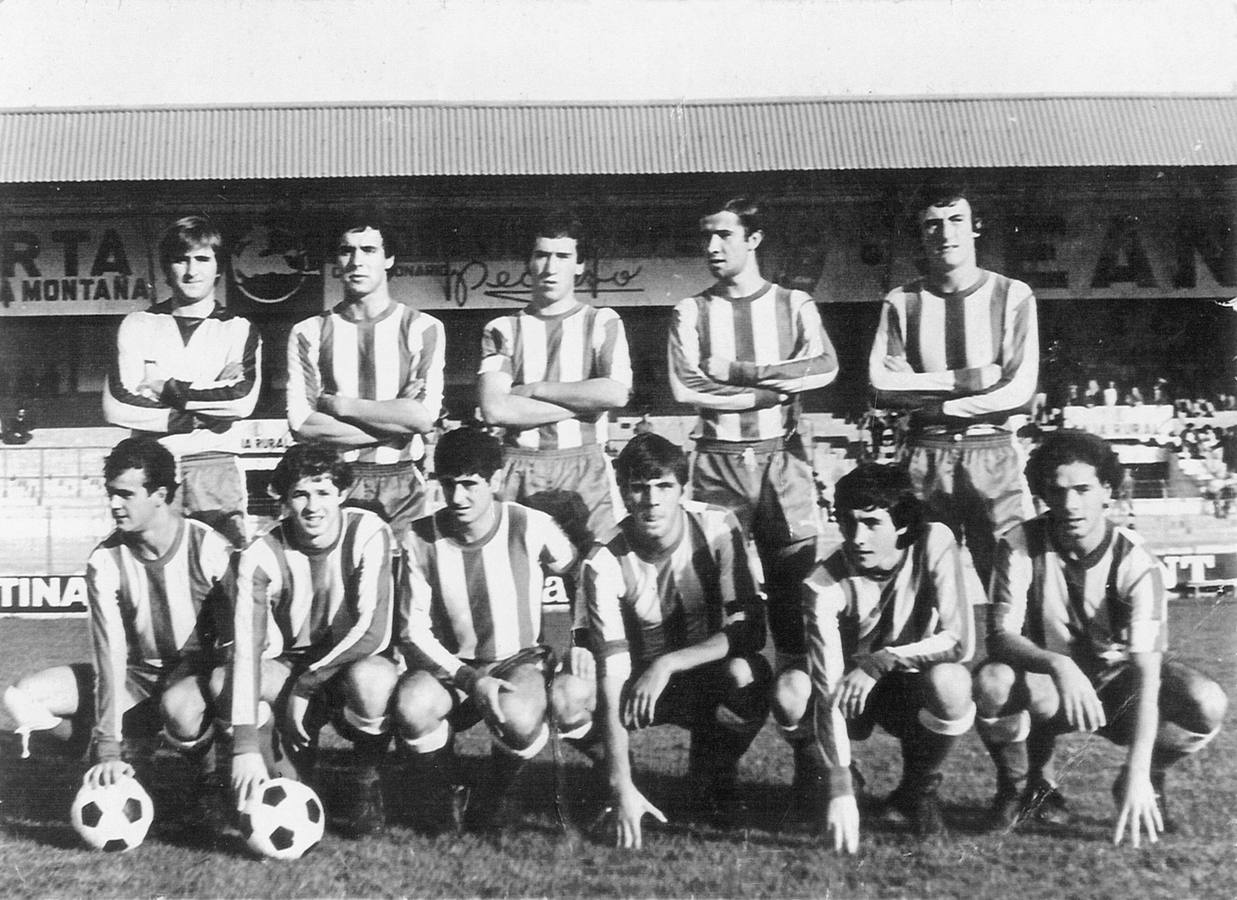 El Rayo Cantabria de la temporada 78-79, con Moncaleán, Diego, Felipe, Villita, Sañudo, Varela, Muno, Abando, Mazón, Javi Díaz y Martínez.