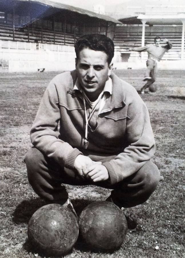 Manolo Fernández Mora 'Moruca', en su etapa de entrenador del Rayo.