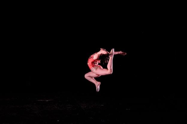 Una de las rutinas de gimnasia que sorprendieron al público.