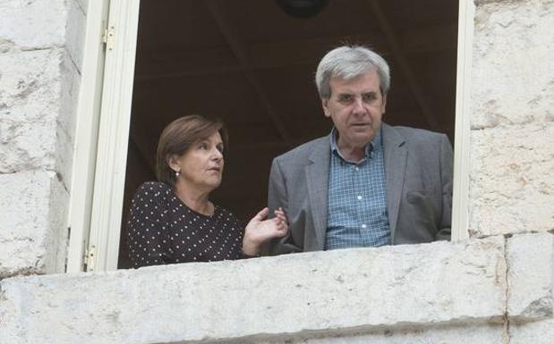 Gorostiaga y De la Sierra, en el Parlamento de Cantabria.